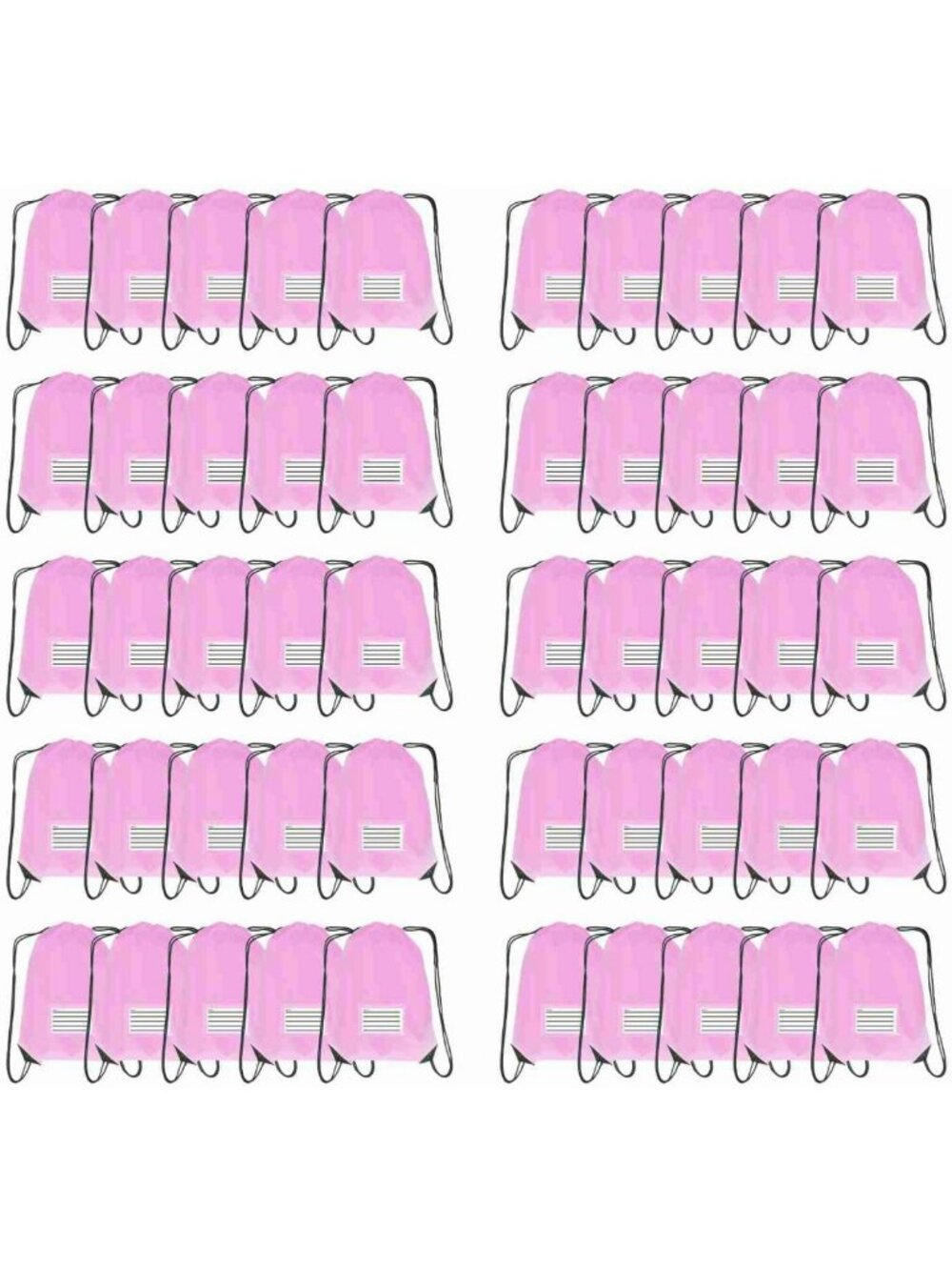 50 Pack Drawstring Backpack Bulk - Cinch Sacks for Gym, Sports, Travel, DIY